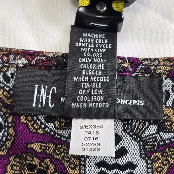 INC Womens Keyhole Neckline Pullover Blouse Large - Picture 6 of 14